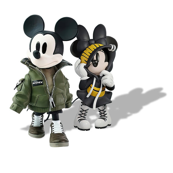 Mickey Mouse e Minnie - Estátua Decorativa